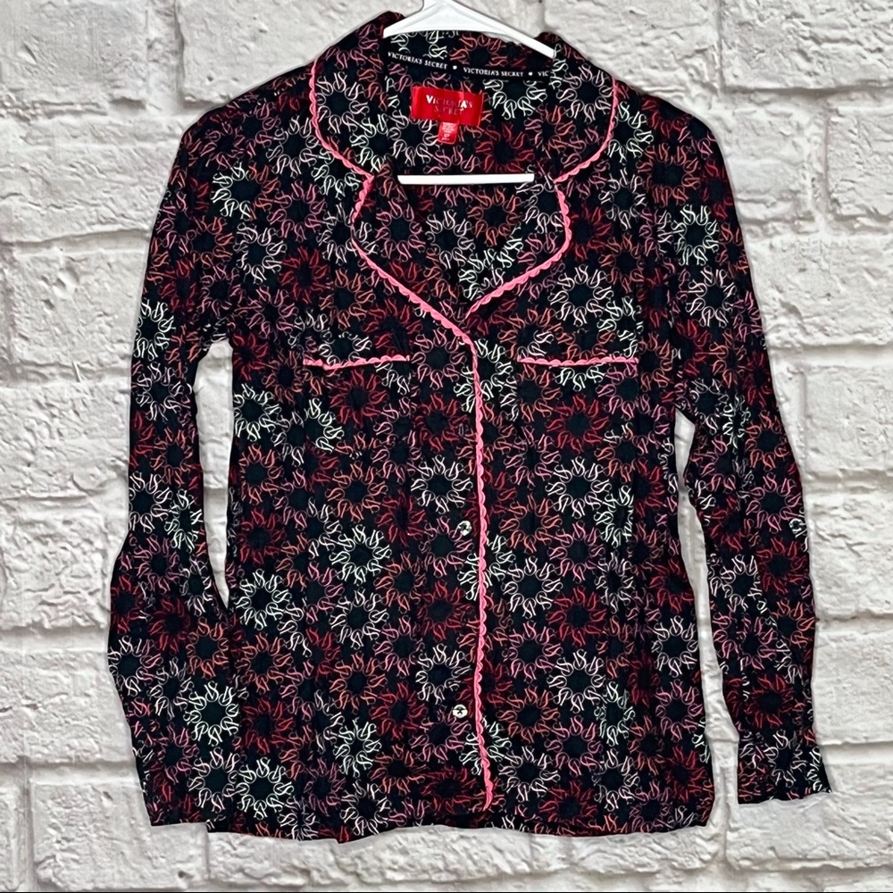 Victoria's Secret Button Pj Pajama Button Women's Top Size Small‎